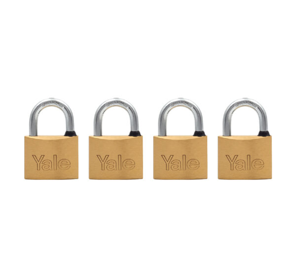 Set Candados Plano (4Piezas) (40Mm) Italiano 110 Bronce YALE (10491)(10492) - Imagen 3