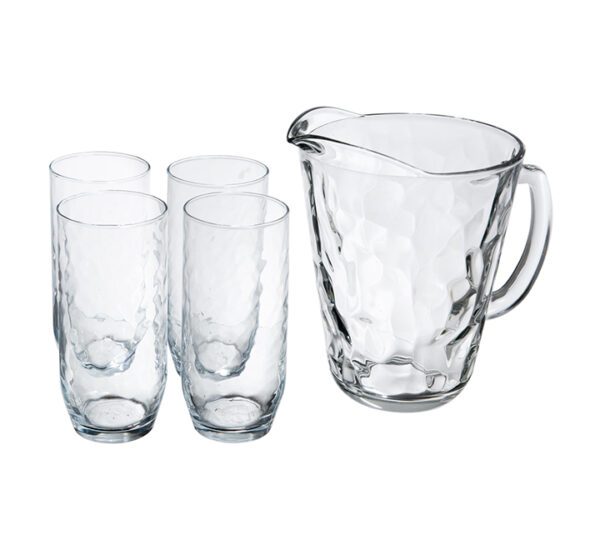 Juego Jarra+Vaso Cristal (5 Piezas) Alaska Crisa (C595-1718818) (51LB04D)