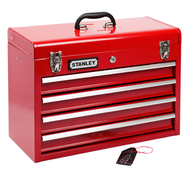 Caja Metálica 4 Gavetas 20.5 Pulgadas Roja STANLEY (95-604L)