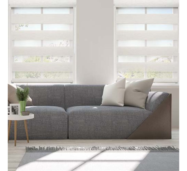 Cortina Zebra De Tela Ivory (1.60x2.10M) PLASTILISTO (4565) - Imagen 2
