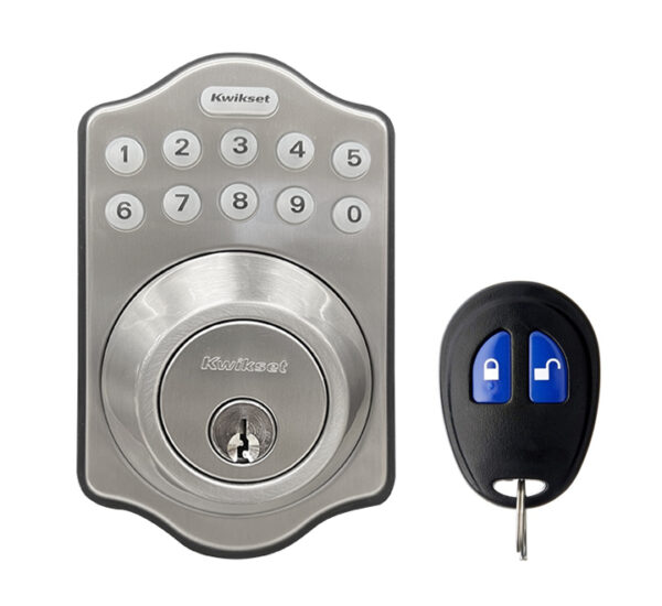 Cerradura Electrónica Teclado Normal Cerrojo Cromo KWIKSET (L92640-005)