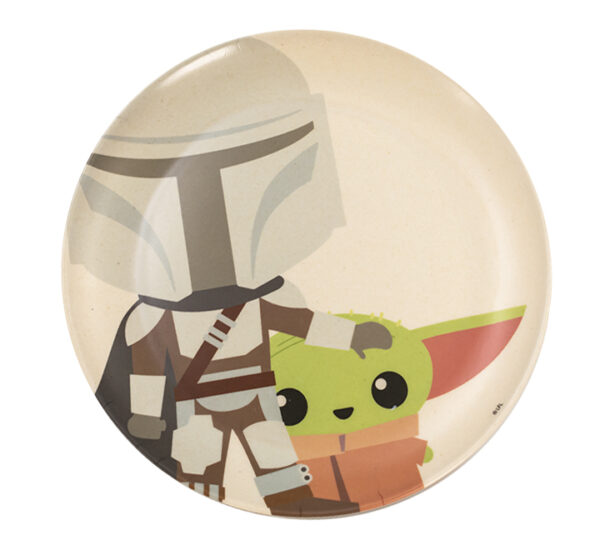 Plato Tendido Bambú Baby Yoda HOGAR MILLENIUM (0922)