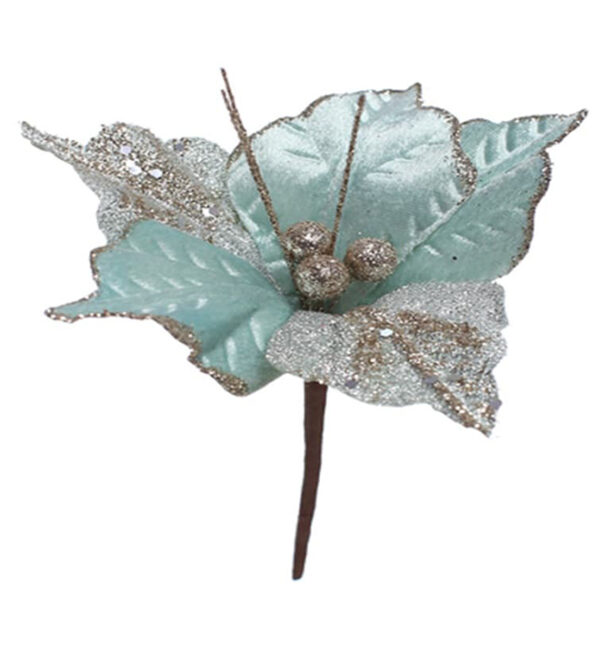 Flor Navideño Poinsetia 20Cm Menta Magic MIRO(249040)(24002)