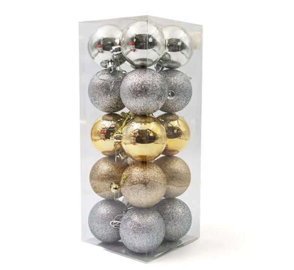 Bolas De Navidad 6Cm 20 Piezas Dorado/Plata (SY18CBB-290)