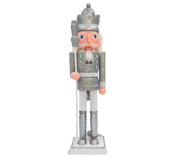 Cascanueces 38cm Plata rey STN